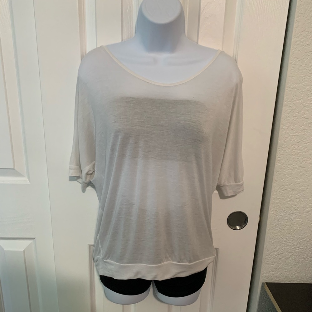 White Flowy Lightweight Sweater